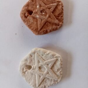 Pentagrama de tierra. Amuleto artesanal de Protección y Luz Interior